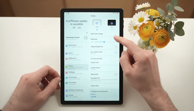 Screen settings that are good to adjust on the Galaxy Tab 갤럭시 다크모드 설정